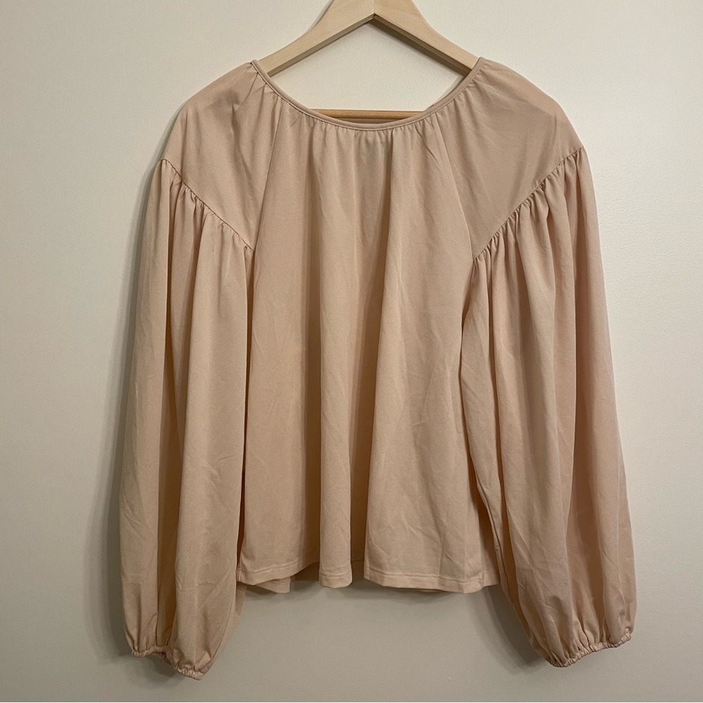 a new day balloon sleeve blouse cream off white large